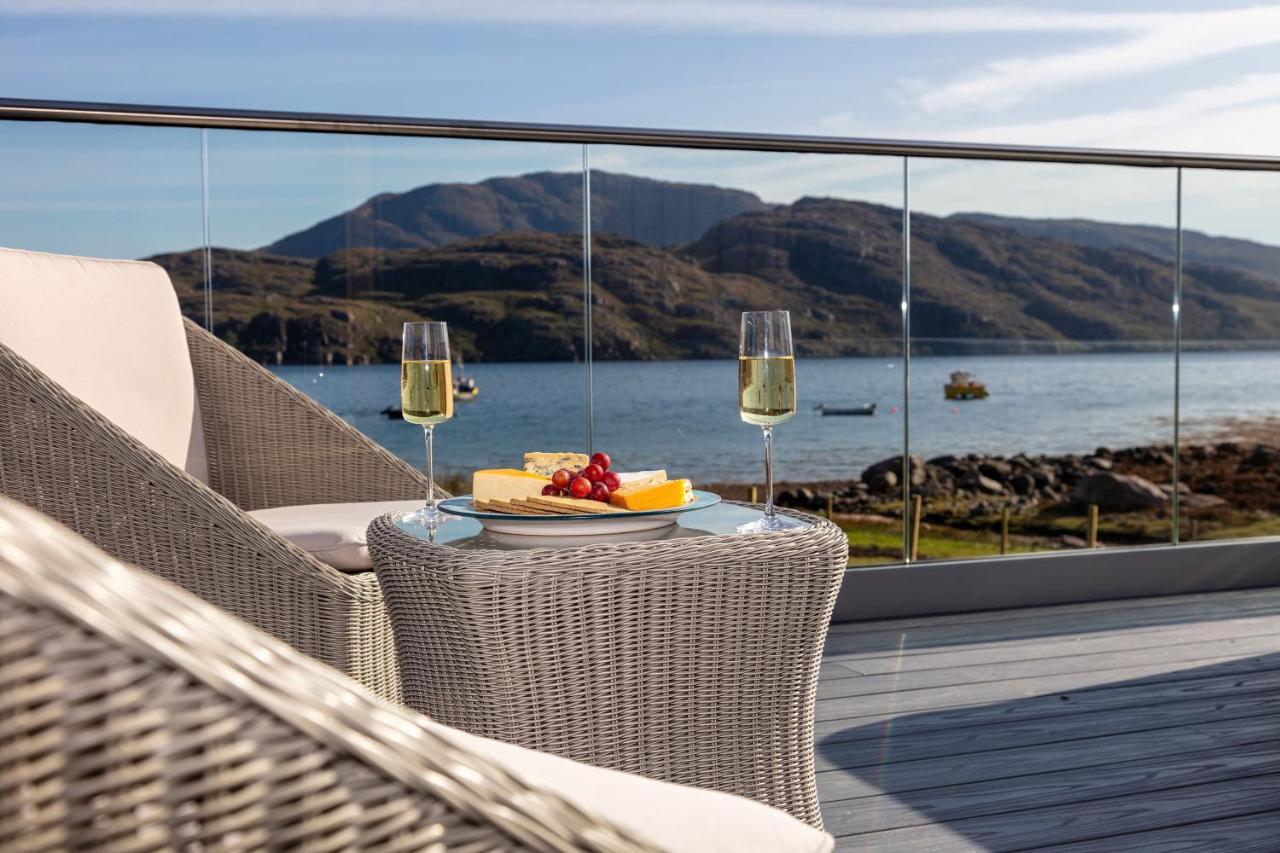 Birches Lodge With Hot Tub Dundonnell Extérieur photo